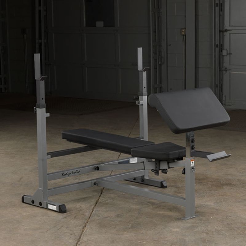 Body-Solid PowerCenter Combo Bench - GDIB46L With Preacher Curl Station