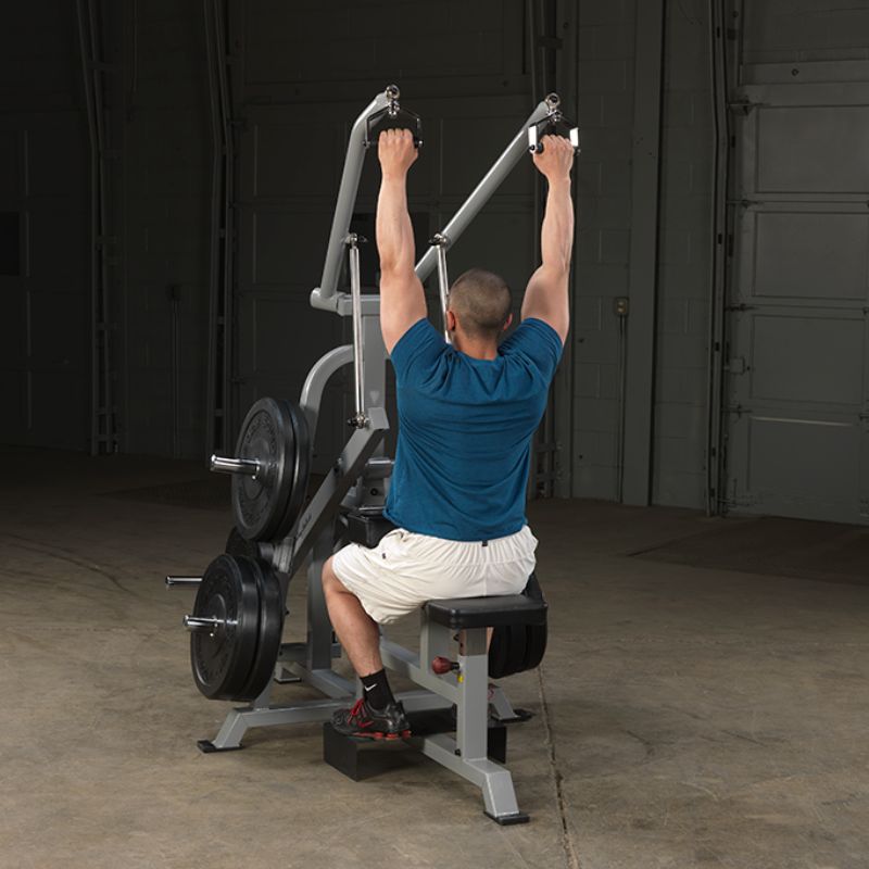 Body-Solid Pro ClubLine Leverage Lat Pulldown - LVLA Adjustable Leg hold Down Pads