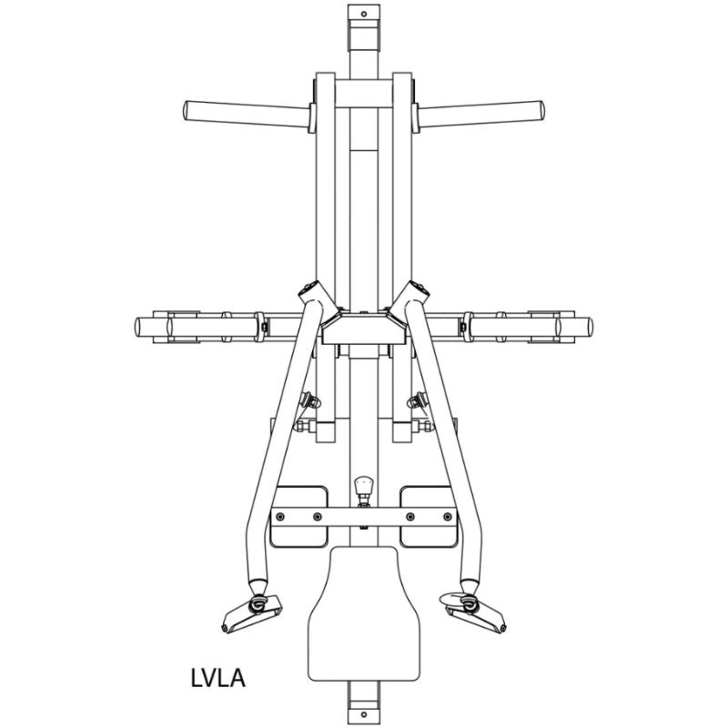 Body-Solid Pro ClubLine Leverage Lat Pulldown - LVLA Schematics