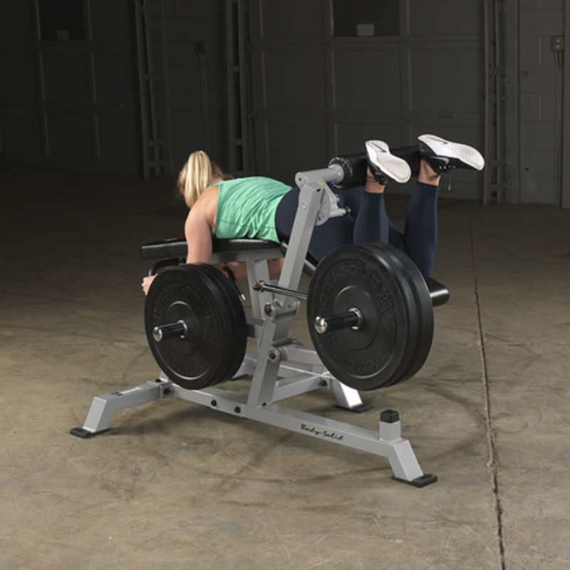 Body-Solid Pro ClubLine Leverage Leg Curl - LVLC Sample Workout with Olympic Plates