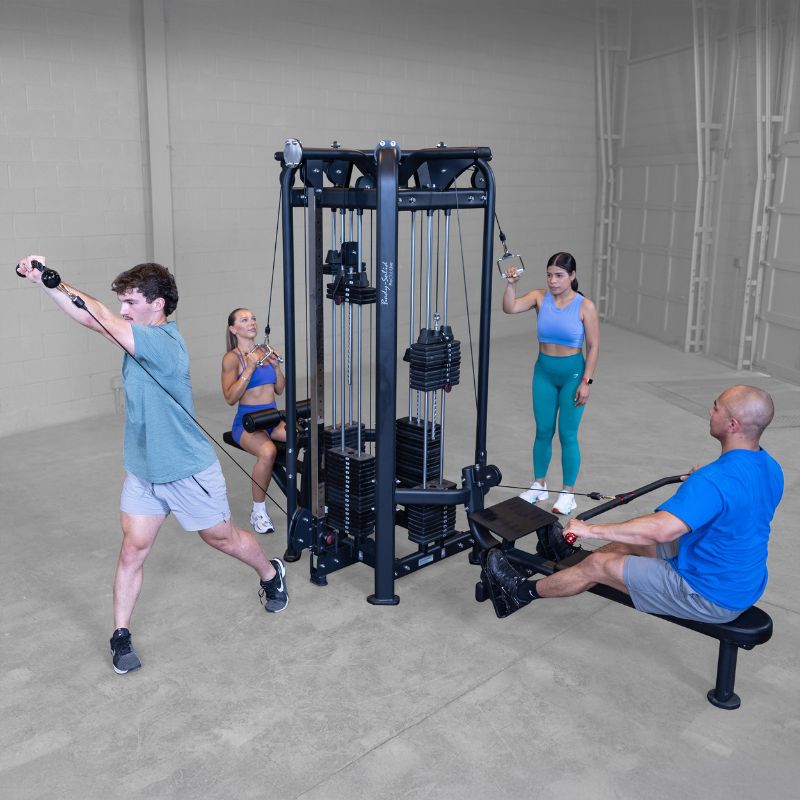 Body-Solid Pro Clubline SJG100 4-Stack Jungle Gym Sample Exercise 1