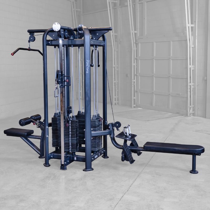 Body-Solid Pro Clubline SJG100 4-Stack Jungle Gym Side View