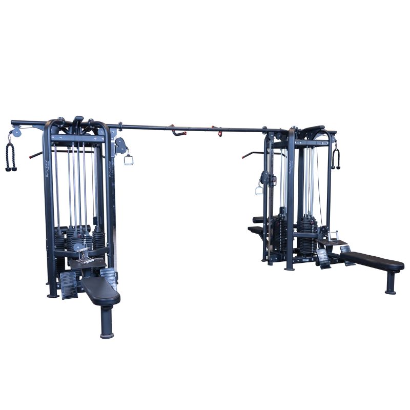 Body-Solid Pro Clubline SJG800 8-Stack Jungle Gym Front View