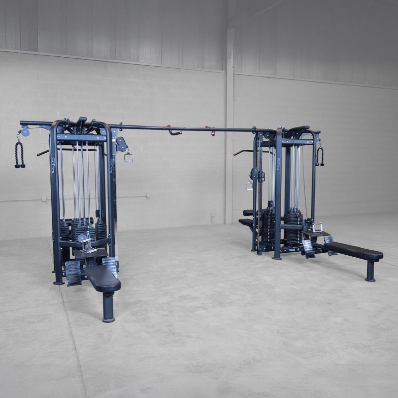 Body-Solid Pro Clubline SJG800 8-Stack Jungle Gym Front View