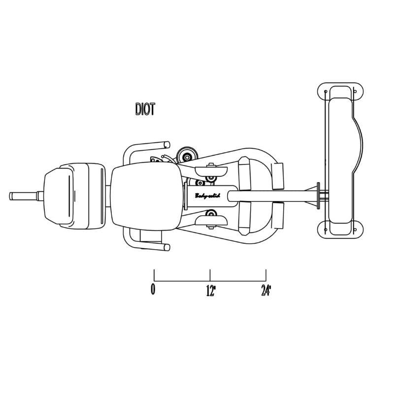 Body-Solid Pro Dual Inner & Outer Thigh Machine - DIOT-SF Schematics