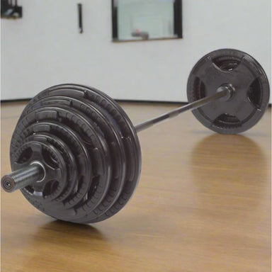 Body-Solid Rubber Grip Olympic Sets Main Display inside Gym