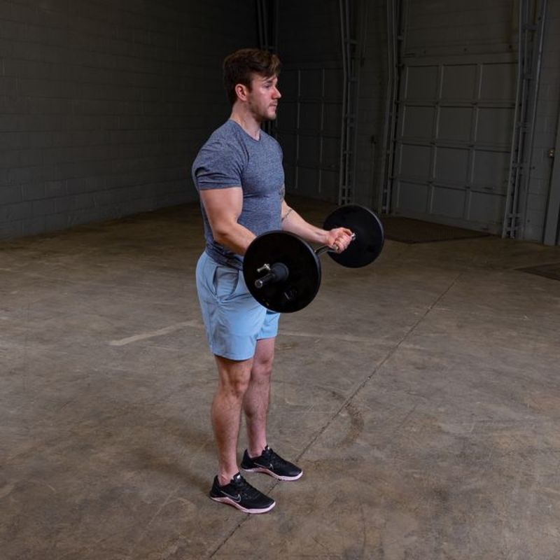 Body-Solid Standard Curl Bar (Chrome) Gallery 5