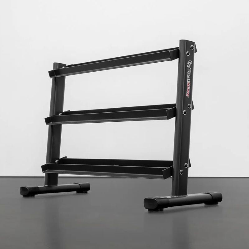 BodyKore RB550 RUBBER HEX DUMBBELL SET 5-50LB W_G241 G241 Rack Included