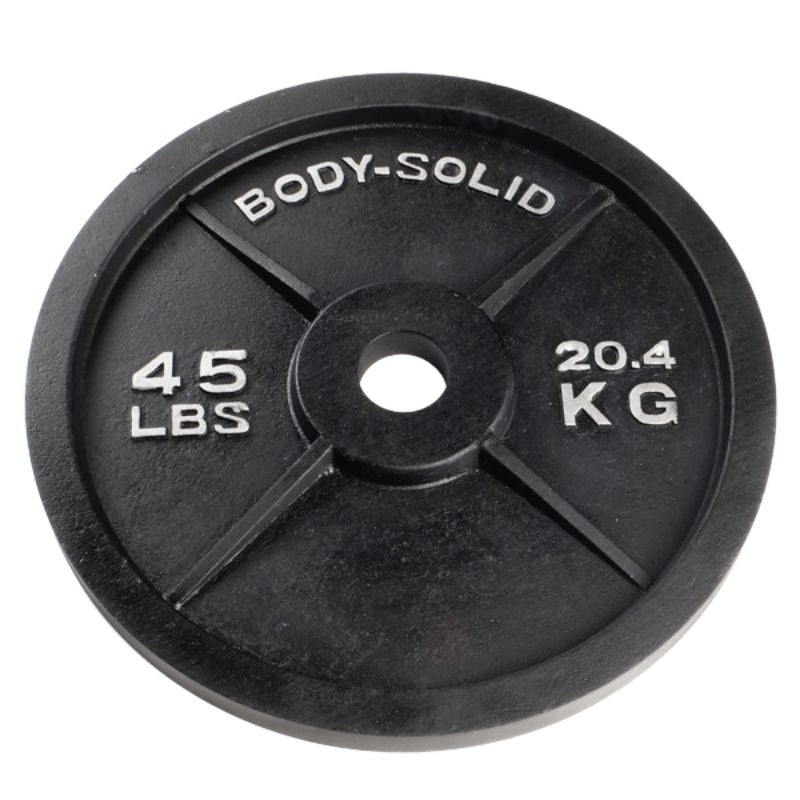 Body Solid Cast Iron Olympic Plates  35 lb cast iron olympic plate