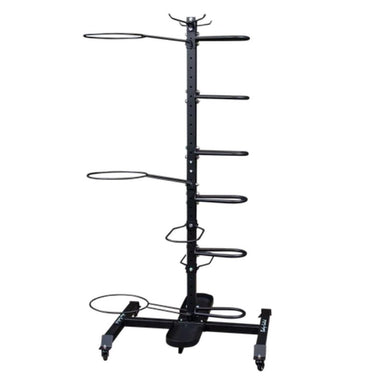 Body Solid GAR100 Multi Accessory Storage Rack Empty Left Side