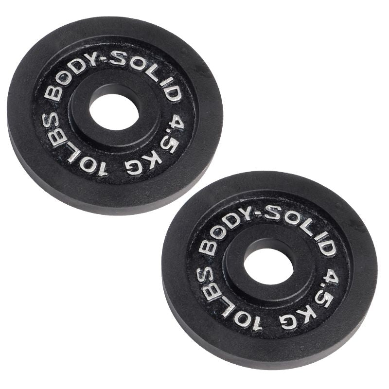 Body Solid Cast Iron Olympic Plates 10 lb Cast iron olympic plate Pair