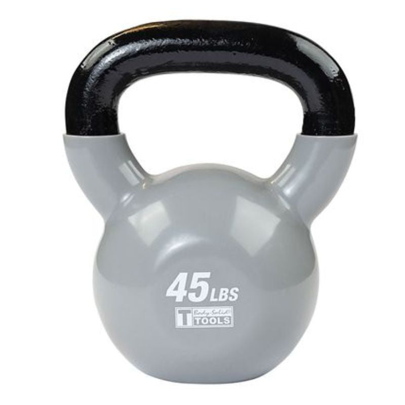 Body Solid Vinyl Dipped Kettlebells 45 lb Vinyl Kettlebell