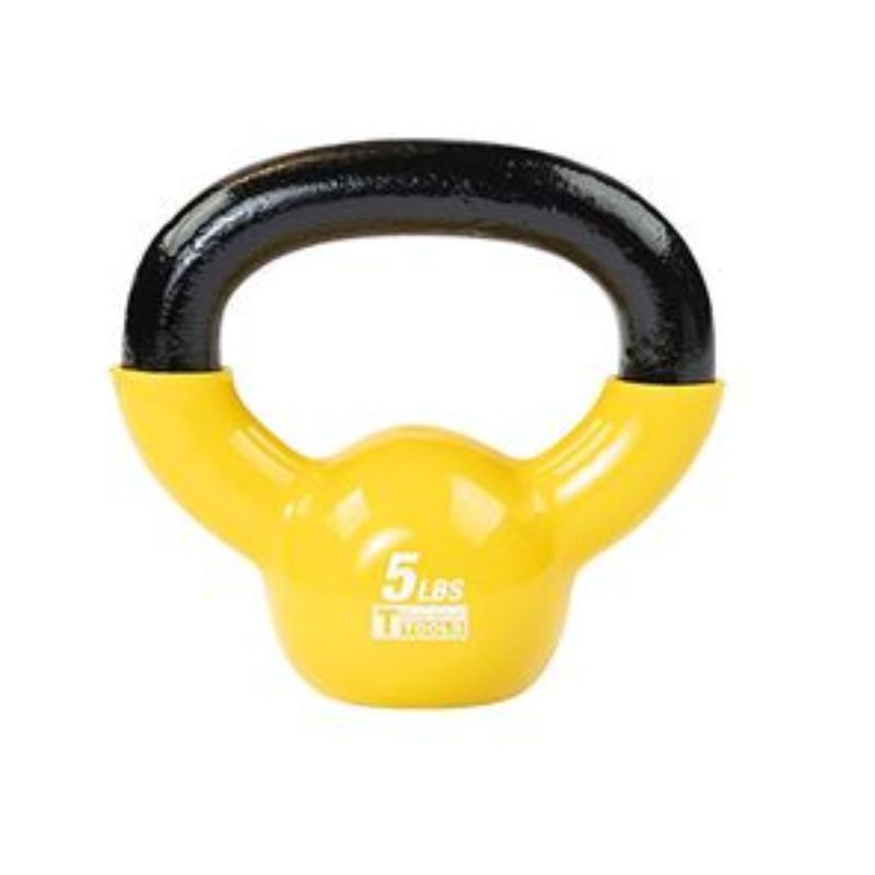 Body Solid Vinyl Dipped Kettlebells 5 lb Kettlebell
