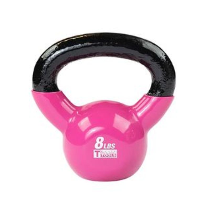 Body Solid Vinyl Dipped Kettlebells 8 lb Vinyl Kettlebell
