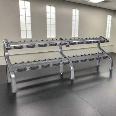 DR-10 TROY 10-Pair Dumbbell Saddle Rack Empty