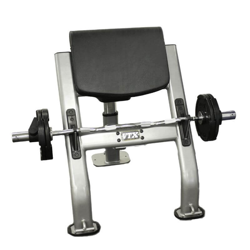 G-CB VTX Standing Curl Bench with Barbell