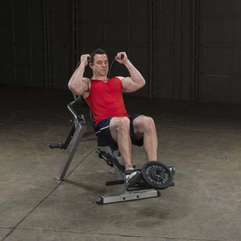 GAB300  Body Solid Ab Crunch Bench Seated Sample Exercise
