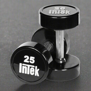 Intek Bravo Series Solid Urethane Dumbbells - DBSUB 25lbs Pair