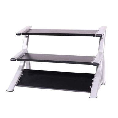 Intek Three Tier Dumbbell Rack Bare Product No Dumbbells in Black Tray