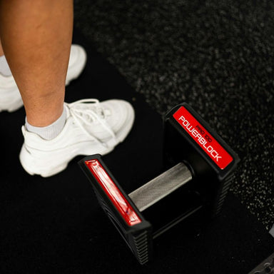 PowerBlock Pro 100 Commercial Adjustable Dumbbells  100 lb inside Gym