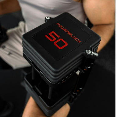 PowerBlock Pro 100 Commercial Adjustable Dumbbells  50 lb Details