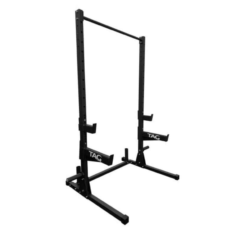 RCK-SLIMLITE TAG Fitness   SLIMLITE  (Rack Only with Spotter Arms, J-hooks and Rear Plate Storage)