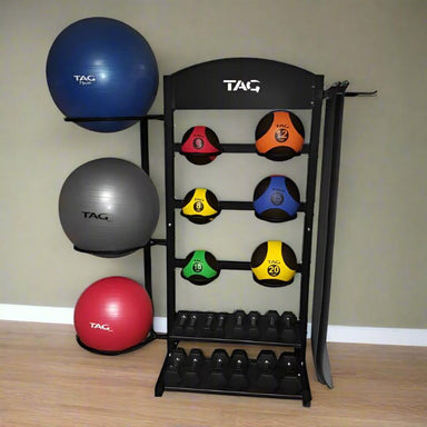 RCK-VERSA TAG Fitness  Versatile Rack-Black Sample with Accessories