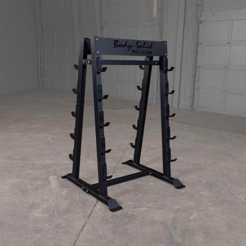SBBR100 Body Solid Fixed Barbell, Fixed Curl Bar Rack