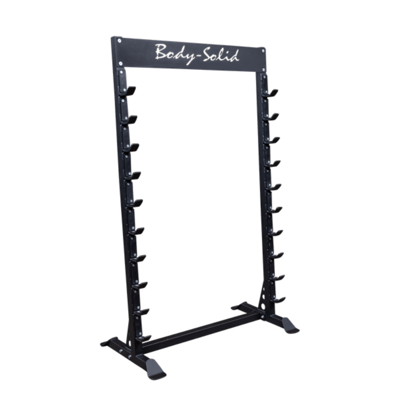 SBS100 Body Solid Pro Clubline Horizontal 10 Olympic Bar Rack Main