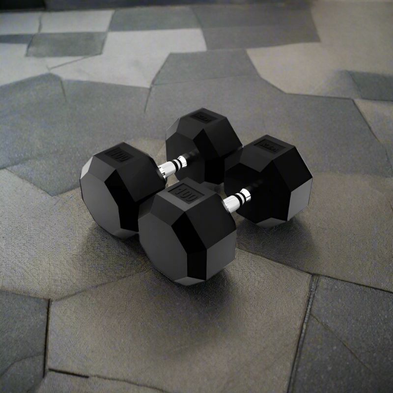 VTX SD-U 8-Sided Urethane Encased Dumbbell 100lbs Pair