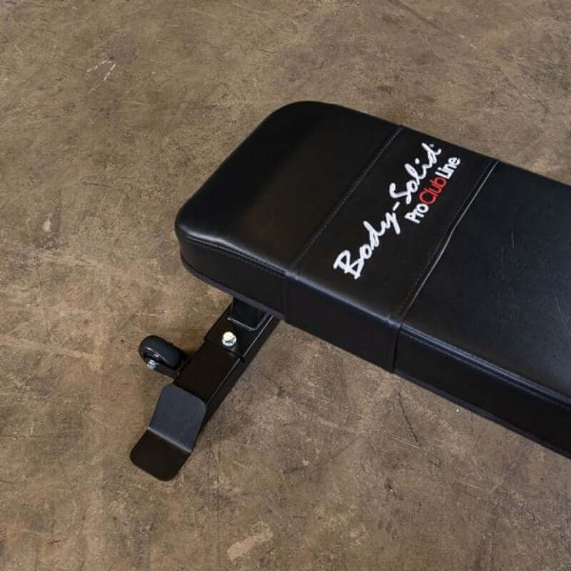 SFB125  Body Solid Pro Clubline Flat Utility Bench Logo and Padding