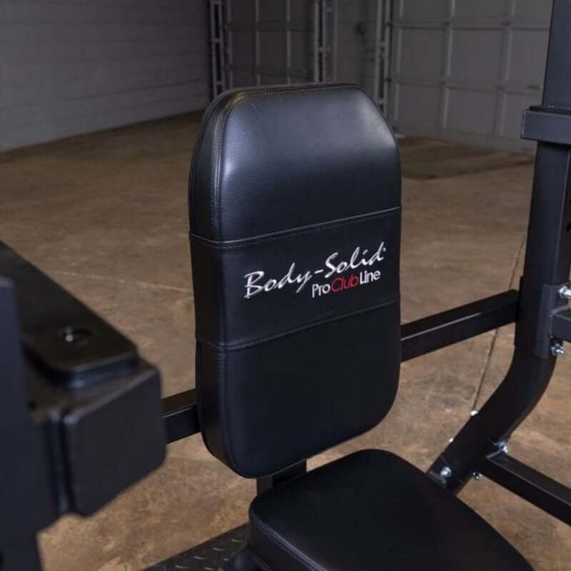Body-Solid Pro Clubline Olympic Shoulder Press Bench - SOSB250 Padded Seat