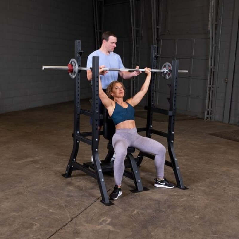 Body-Solid Pro Clubline Olympic Shoulder Press Bench - SOSB250 Muscles Worked
