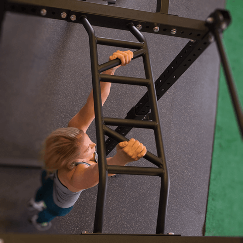 SPR1000  Body Solid PCL Power Rack Base Rack/Liftoffs/Premium Safeties Sample Exercise