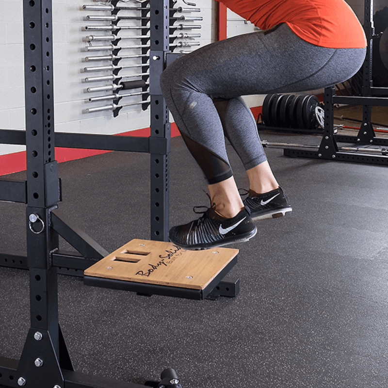SPR1000  Body Solid PCL Power Rack Base Rack/Liftoffs/Premium Safeties Sample Exercise