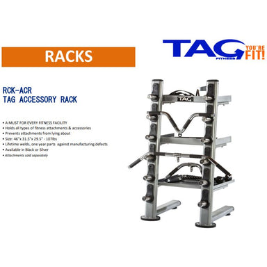 TAG Fitness Cable Accessory Rack - Black Specifications