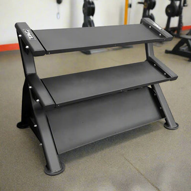 TAG Fitness HEX 3-Tier Dumbbell Rack (Holds 10 Pairs) inside Gym
