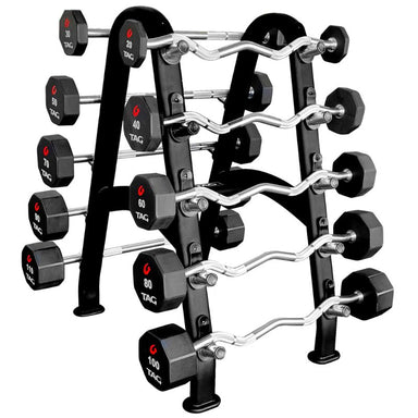 TAG Fitness Black Fixed Barbell Rack | RCK-BBR-B Main