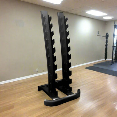 TAG Fitness HEX Vertical Dumbbell Rack (Holds 10 Pairs) inside Gym