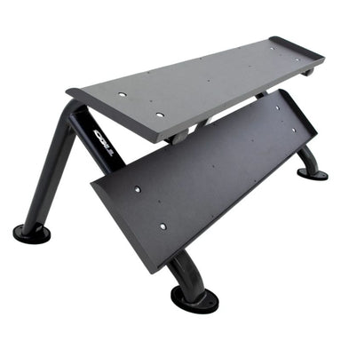 TKO Strength 2-Tier Horizontal Dumbbell Rack - 889HDR-BK Main Display