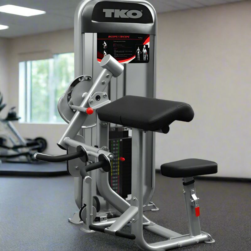 TKO 8803 Dual - Bicep Triceps 170lb Weight Stack inside Gym
