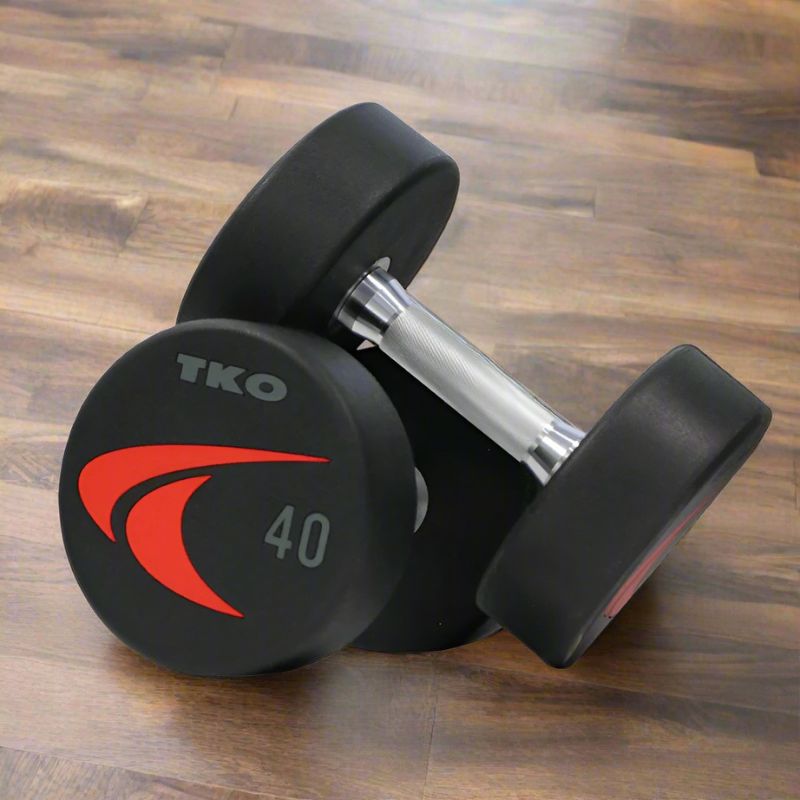 TKO Signature Round Urethane Dumbbell (Pairs) | 830US 40lb Pair