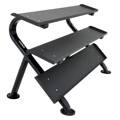 TKO Strength 3-Tier Horizontal Dumbbell Rack - 890HDR-BK Main Display