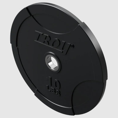 TROY BO-SBP Solid Black Bumper Plate with Steel Insert 10 lb Bumper Plate