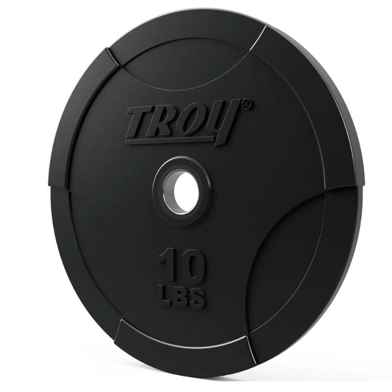 TROY BO-SBP Solid Black Bumper Plate with Steel Insert 10 lbs