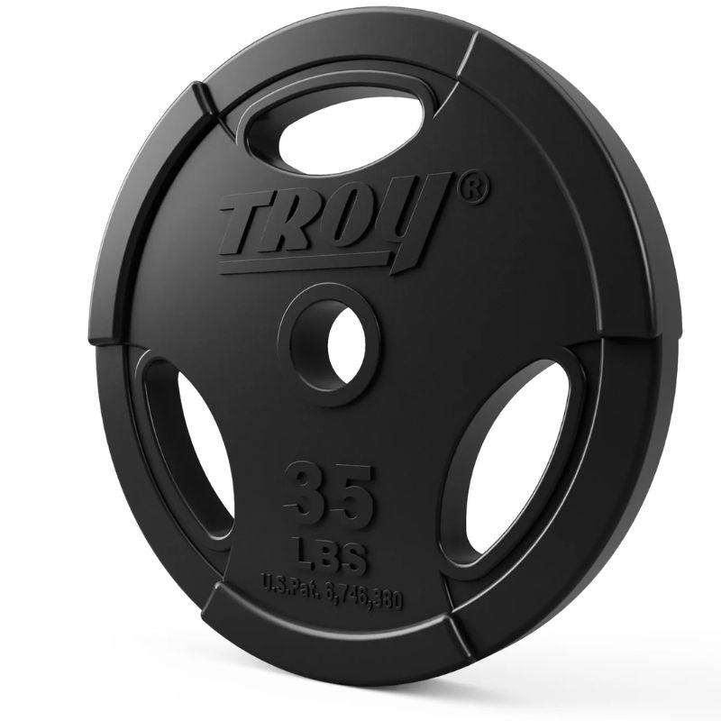 TROY GO-R Rubber Encased Olympic Grip Plate 35 lb