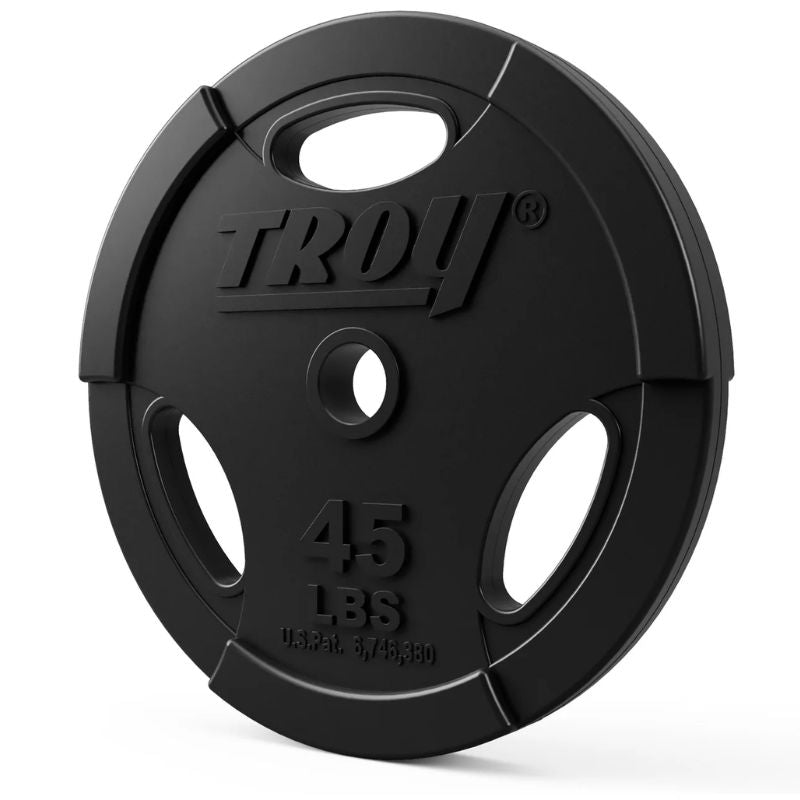 TROY GO-R Rubber Encased Olympic Grip Plate 45 lb