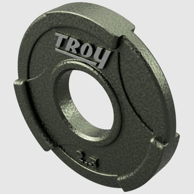 TROY GO Machined Olympic Grip Plate Gray 2.5 lb Weight Plate