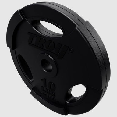 TROY GR-R Quiet Iron Interlocking Black Rubber 1_ Grip Plate 10 lb weight plates