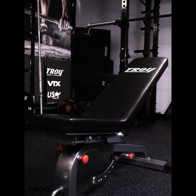 TROY GTBH-FID Commercial Adjustable Bench Inclined In Gym